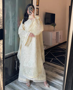 SADA SLEEK – Cambric Embroidered Suit (Stitched)