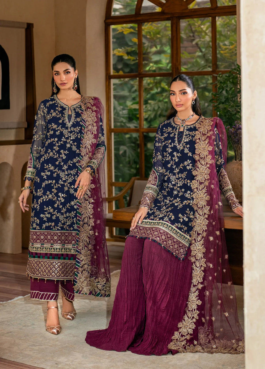 3 Piece  Stitched  Chiffon Suit - Ready to Wear