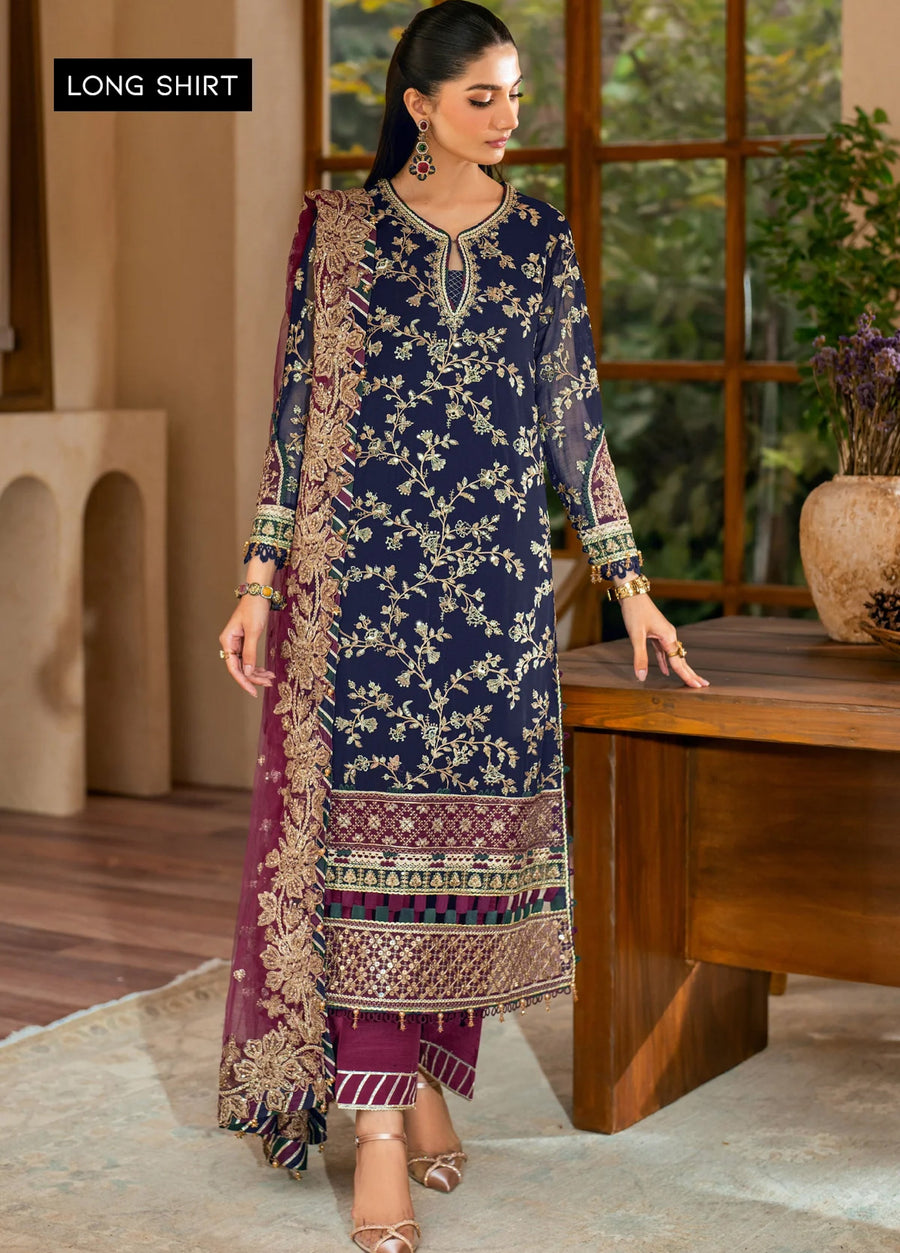 3 Piece  Stitched  Chiffon Suit - Ready to Wear
