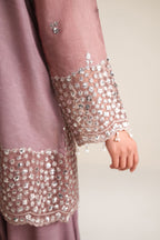 03-Piece Cotton Silk Suit With Organza Dupatta | Ready To Wear