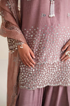 03-Piece Cotton Silk Suit With Organza Dupatta | Ready To Wear