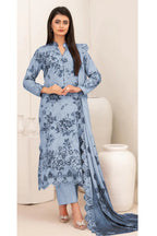 03-Piece Printed Lawn With Embroidered Chiffon Dupatta - Ready To Wear