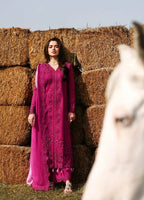 03-Piece Embroidered Lawn Suit With Chiffon Dupatta | Ready To Wear