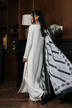 Elegant Raw Silk Suit with Hand Adda Embellishment & Silk Digital Printed Dupatta