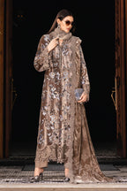 03-Piece Embroidered Velvet Suit | Ready To Wear