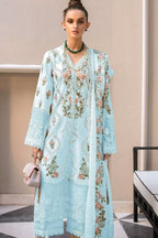 03-PIECE CHIKANKARI LAWN EMBROIDERED DRESS