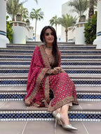 3 Piece Stitched Chiffon Suit - Ready to Wear