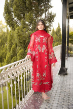 3-Piece Lawn Fully Embroidered Dress Ready To Wear