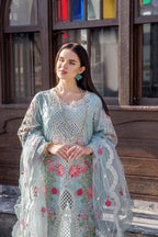 Lawn Embroidered Chikankari Suit 3 Piece Suit RTW