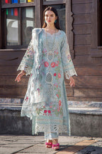 Lawn Embroidered Chikankari Suit 3 Piece Suit RTW