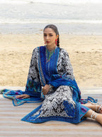 3-PIECE EMBROIDERED LAWN SUIT STITCHED