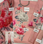 3 Piece Digital Printed Silk Suit Stitched