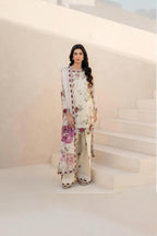 3 Piece Stitched Lawn Dress - Ready To Wear