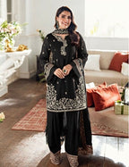 Pure Chiffon Spangle & Cutwork Formal Suit