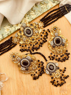 Elaborate Ruby, Emerald, and Pearl Heritage Set