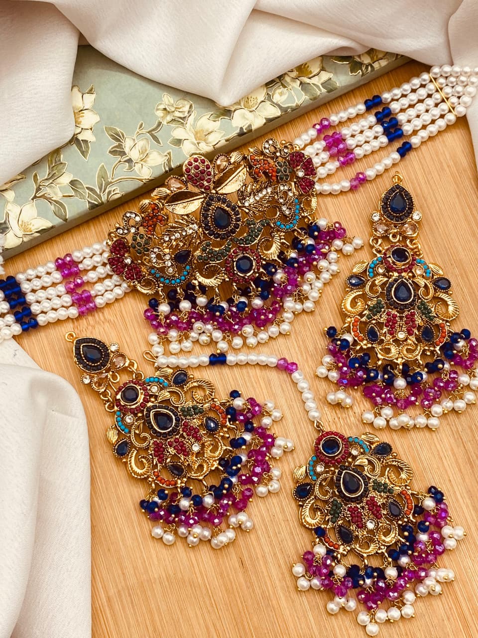 Beautiful Nauratan Choker Set – Fine Quality