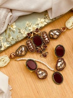 Multi-Color Kundan Style Choker & Earring Set