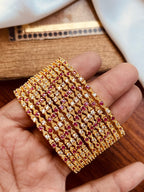 Premium 12-Piece Multi-Color Zircon Bangle Set