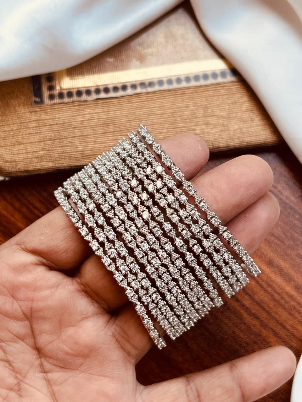 Premium 12-Piece Multi-Color Zircon Bangle Set