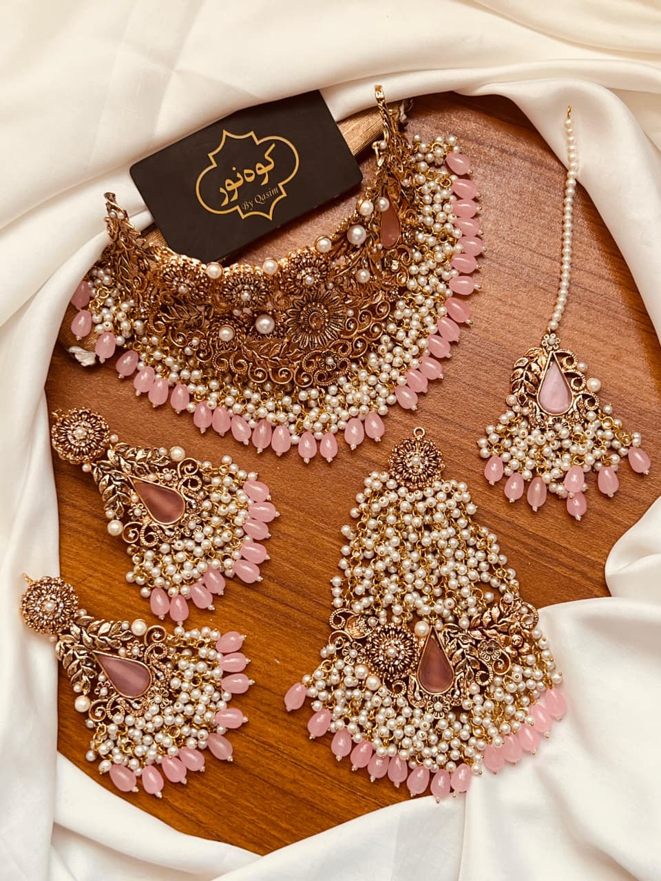 Vivid Emerald Green & Kundan Choker Set (