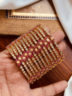 Exquisite 12-Piece Zircon Bangle Set