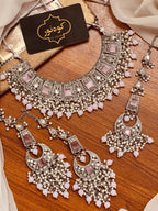 Elaborate Ruby, Emerald, and Pearl Heritage Set