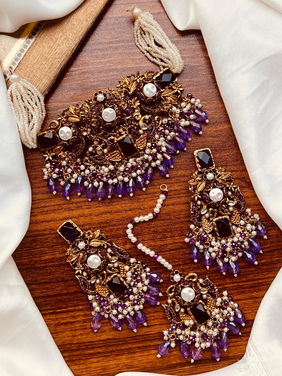 Premium Turkish Floral Choker Set