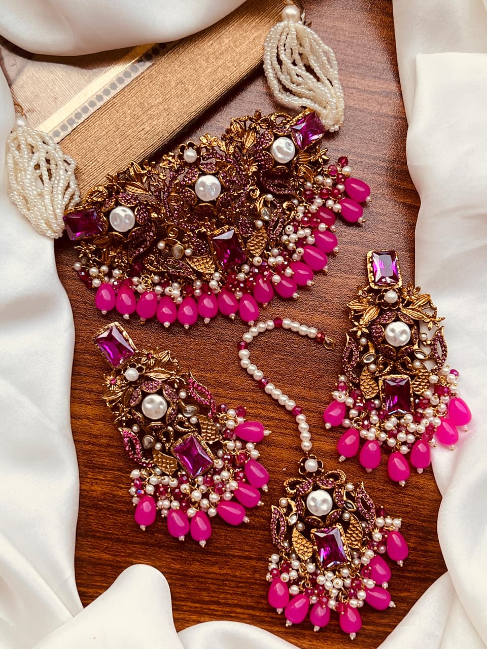 Premium Turkish Floral Choker Set