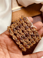 Exquisite Gold-Toned Traditional Bangle