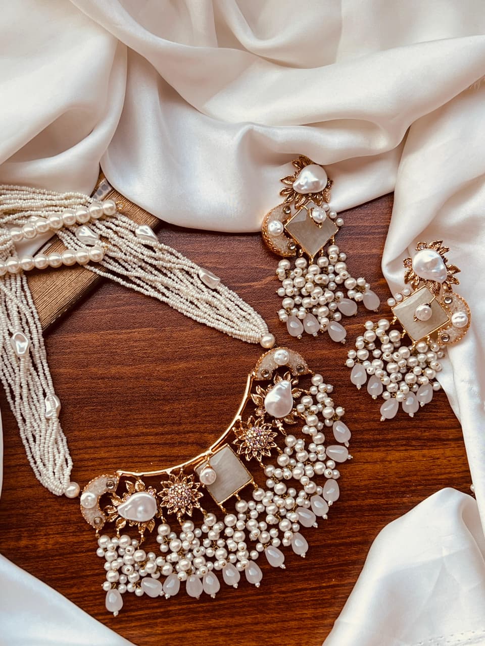 Turkish Mala Pearl Jewelry Set