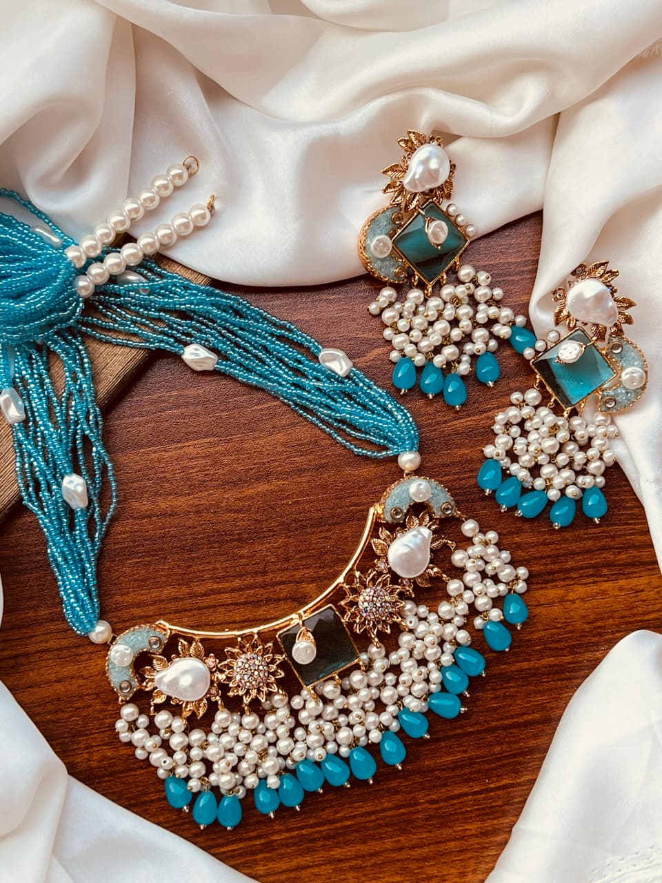 Turkish Mala Pearl Jewelry Set