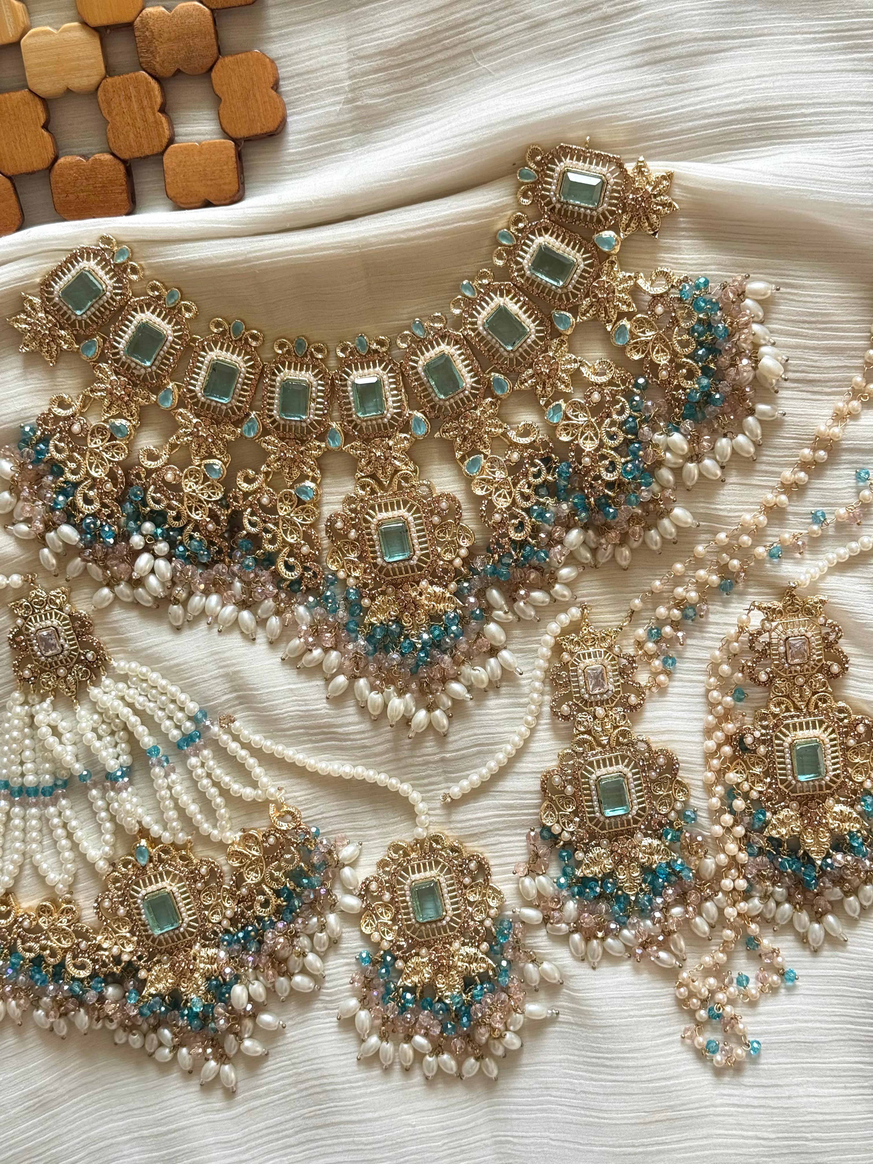 Majestic Gold & Jewel-Toned Grand Bridal Set
