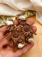 Luxury Turkish Bangles Set with Pearl  Stone Detailing