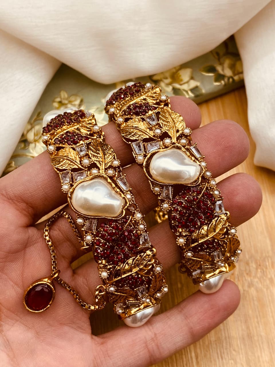 Handcrafted Turkish Mother of Pearl Bangles