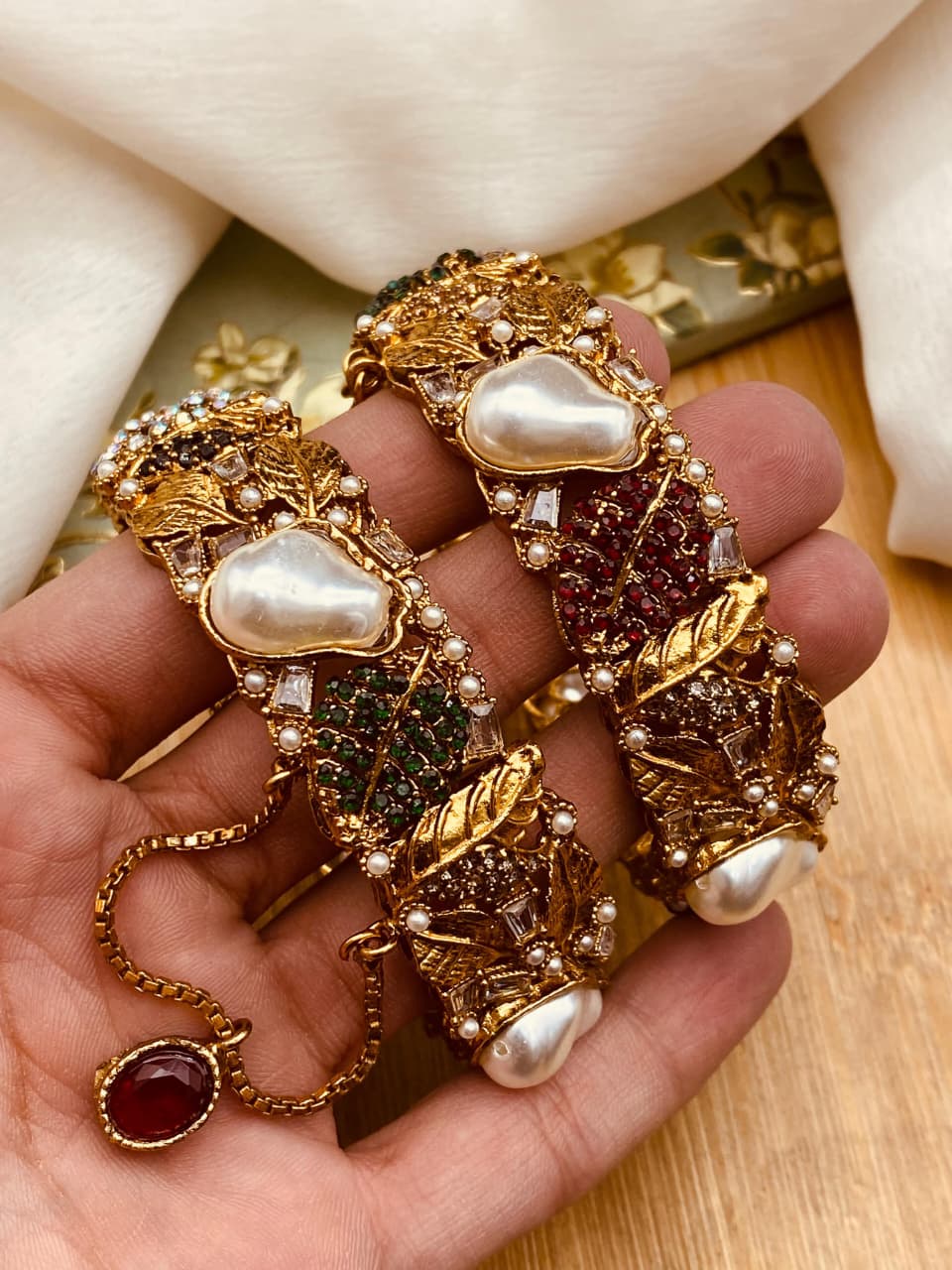 Handcrafted Turkish Mother of Pearl Bangles