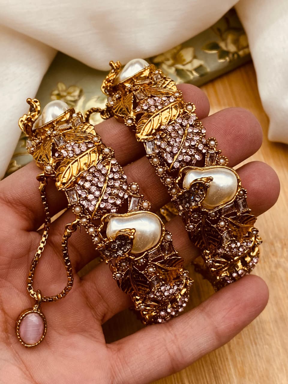 Handcrafted Turkish Mother of Pearl Bangles