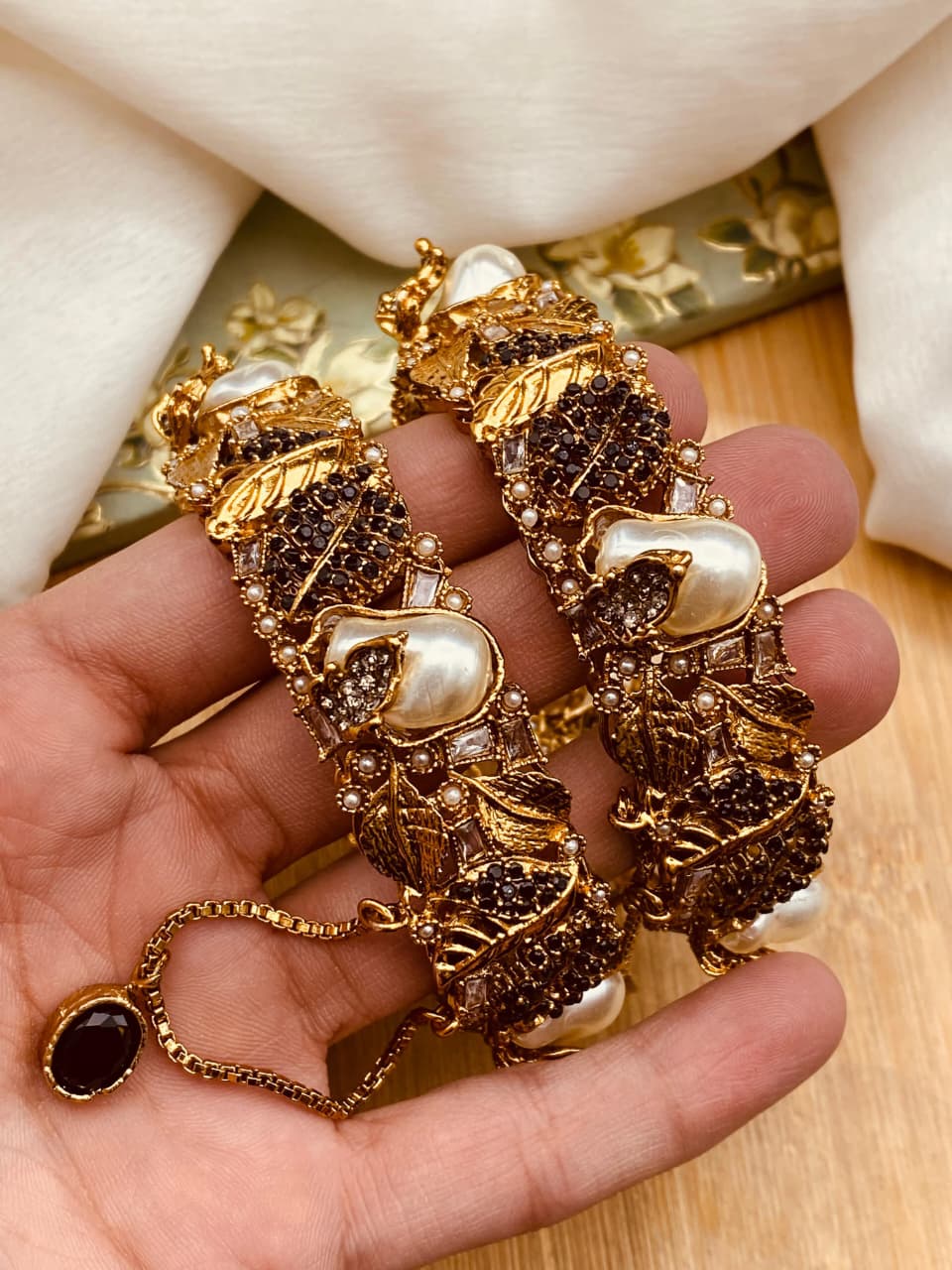 Handcrafted Turkish Mother of Pearl Bangles