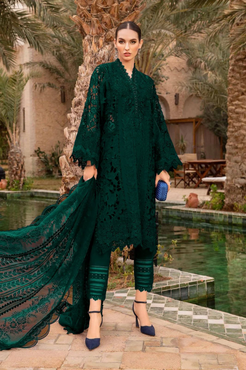 03-Piece Cotton Suit With Fully Embroidery - Ready To Wear