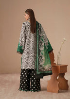 03-Piece Lawn Suit With Chiffon Dupatta | Ready To Wear