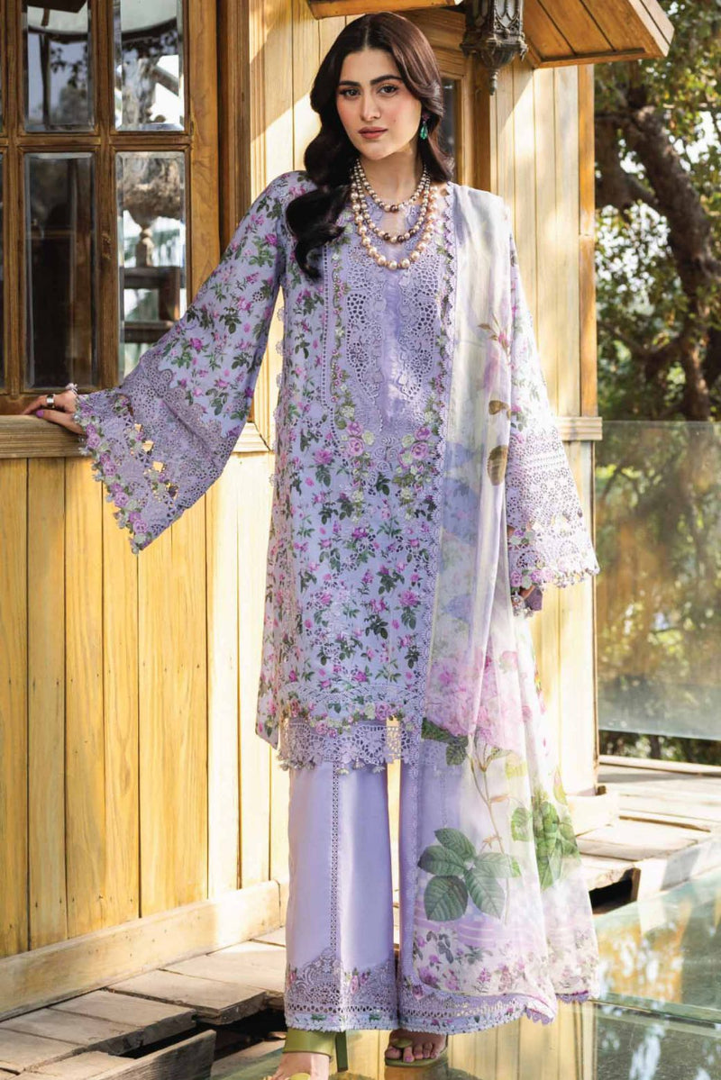 03-Piece Printed Lawn Suit With Embroidery | Ready To Wear