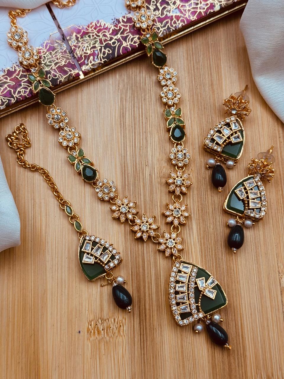 Egyptian Mala Earring Teka Set