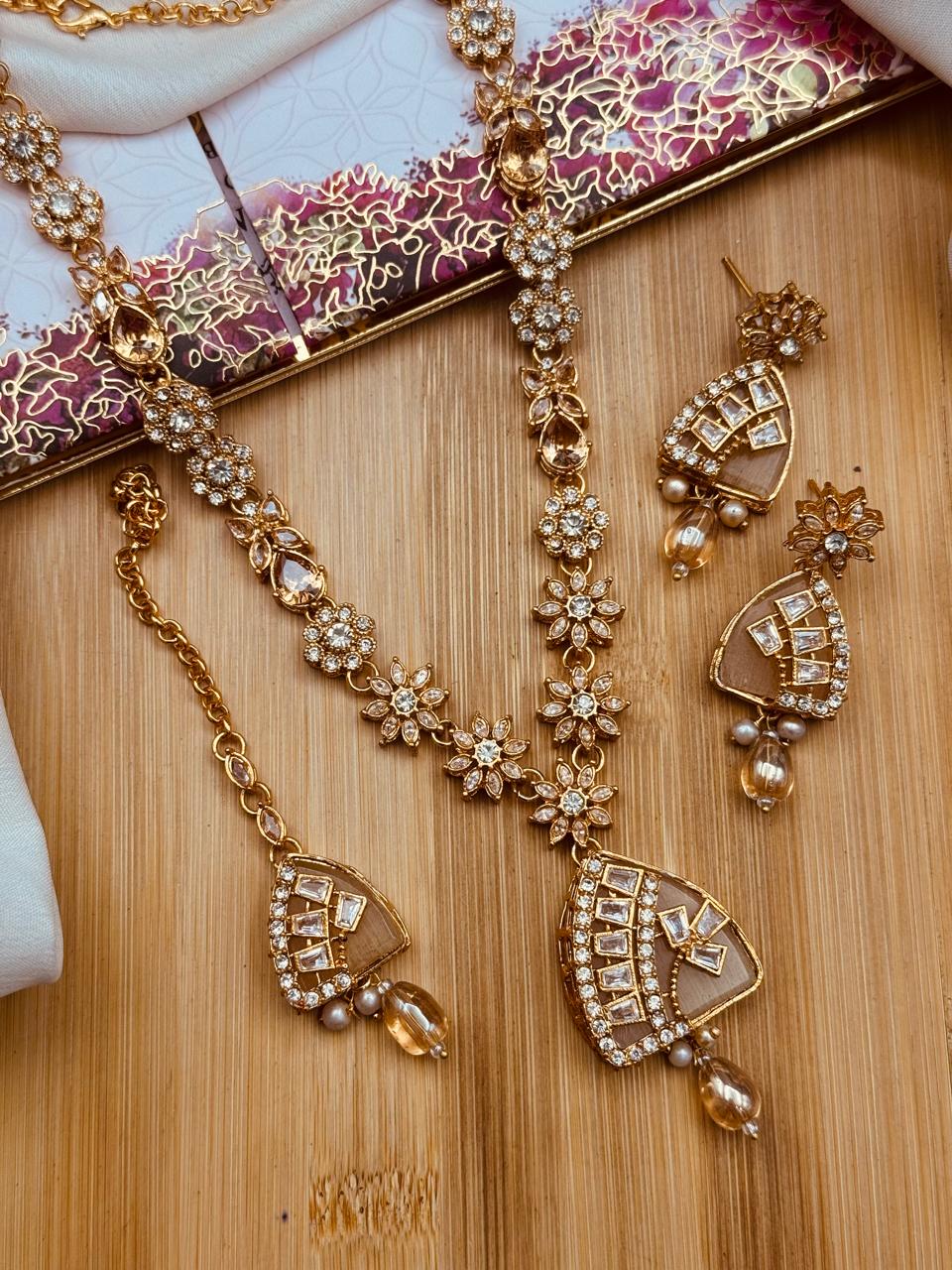 Egyptian Mala Earring Teka Set
