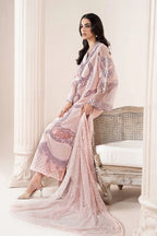 03-Piece Embroidered Lawn Suit With Net Dupatta | Ready To Wear