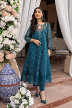 03-Piece Organza Suit With Embroidery | Ready To Wear