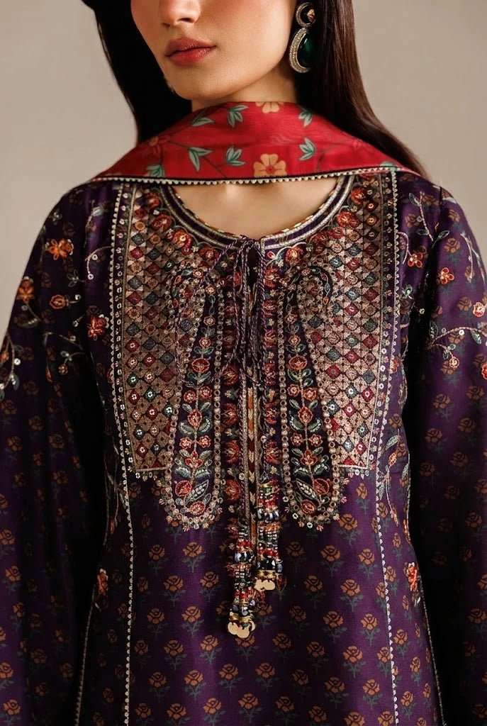 03-Piece Embroidered Lawn Suit | Ready To Wear