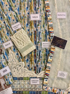 3-Piece Multi Lining - Embroidered Printed Lawn Suit Stitched