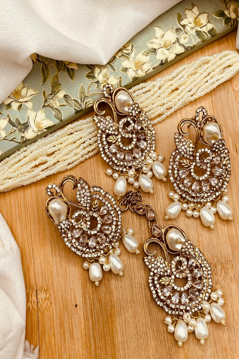 Elegant Turkish Pearl Choker Set