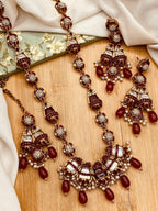 Elegant Mother of Pearl Long Mala Necklace for Women