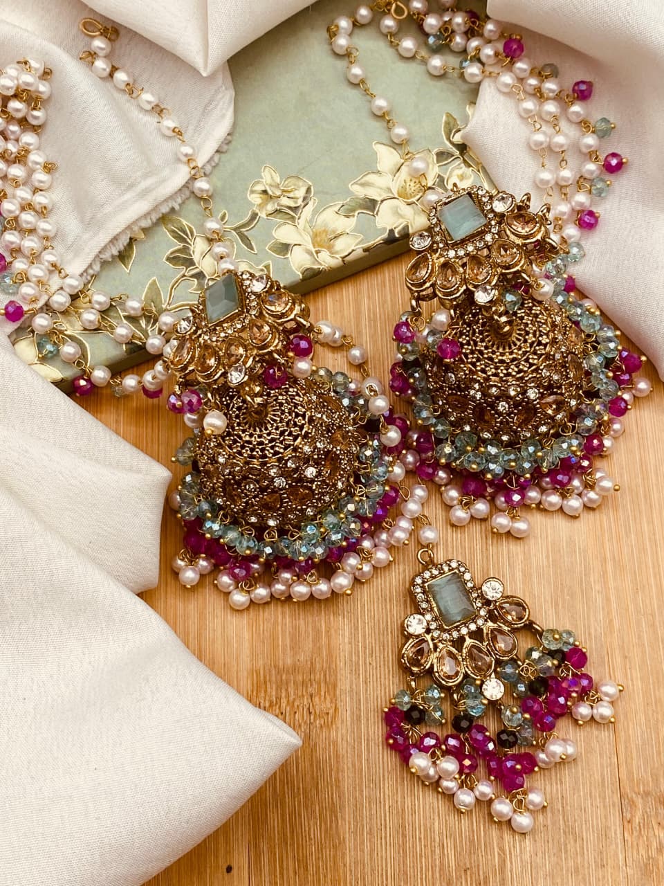 Elegant Jhumki Tikka Set for Women