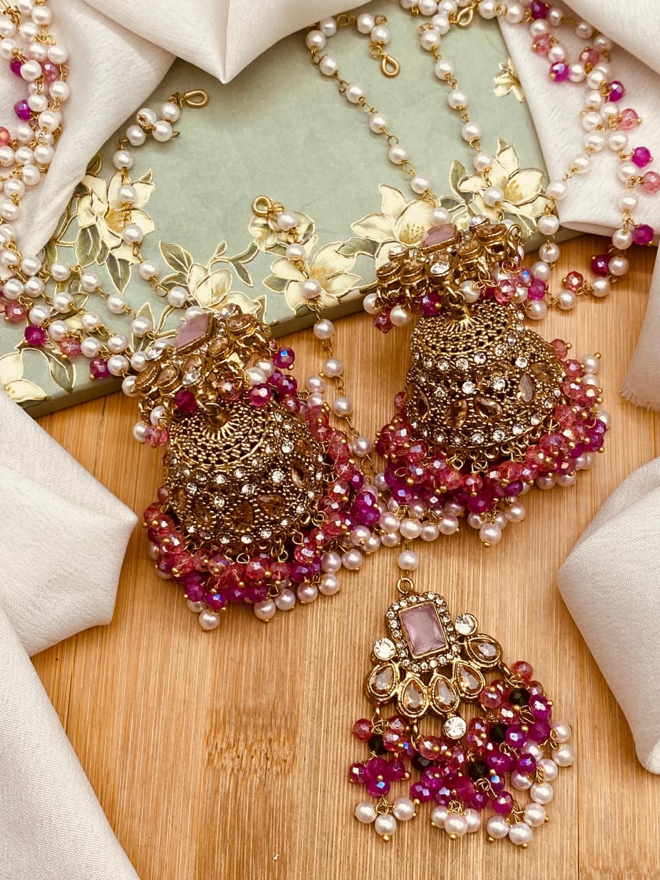 Elegant Jhumki Tikka Set for Women